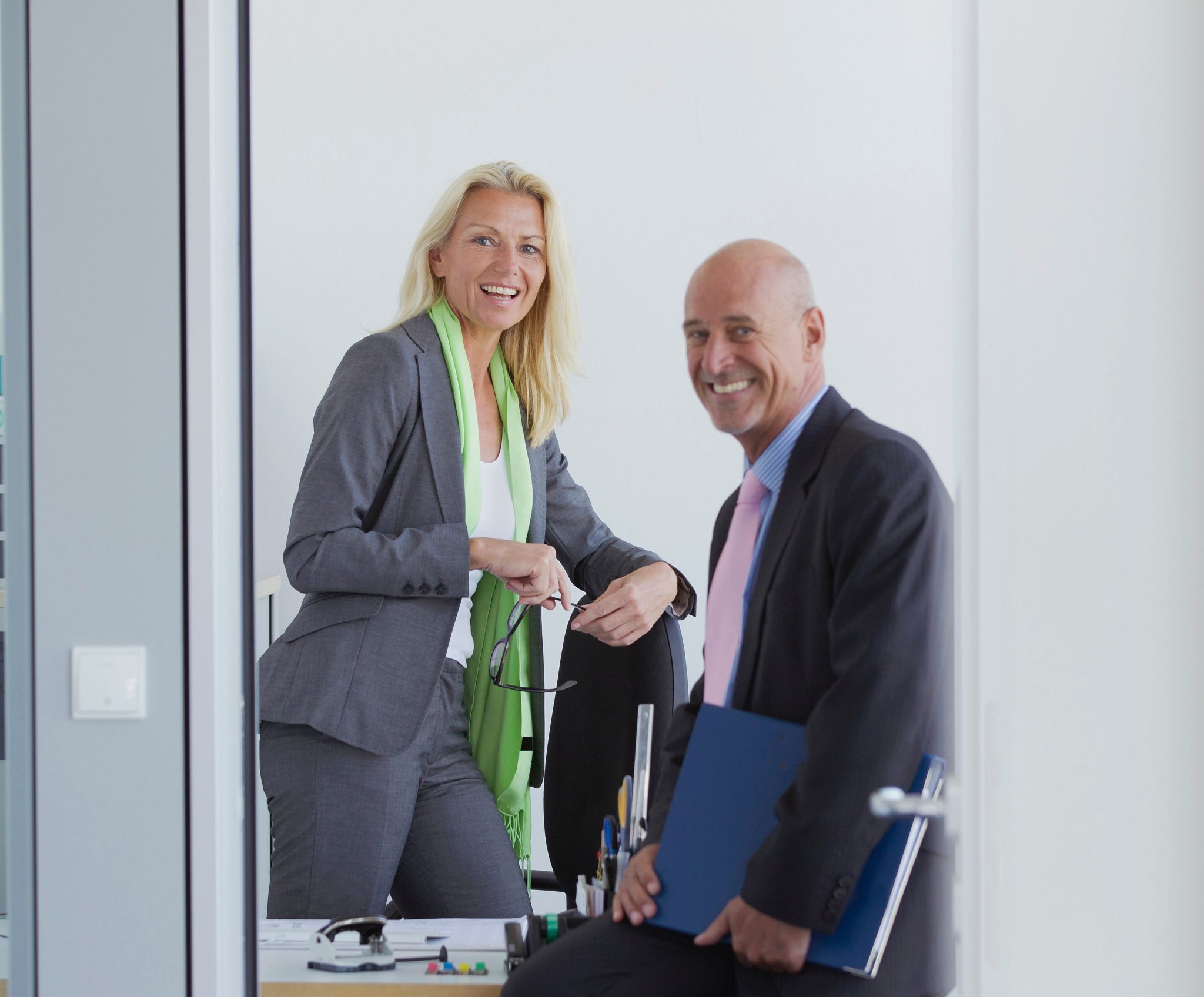 Business people talking in office